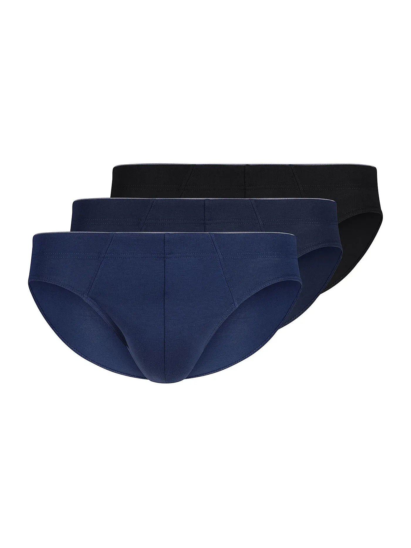 HUBER | Brasil Slip 3er Pkg. blue black selection | 